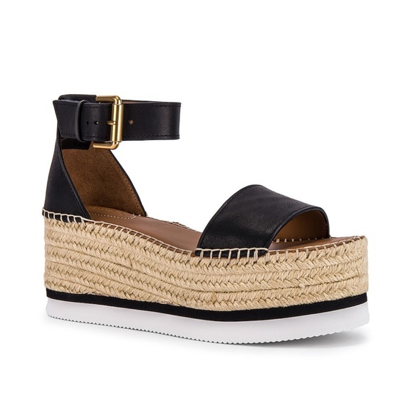 SEE BY CHLOE | Glyn Platform Sandal in Black - Picture 2 of 6